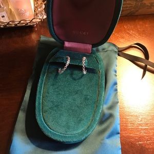 Gucci GG interlocking 18K hoop earrings